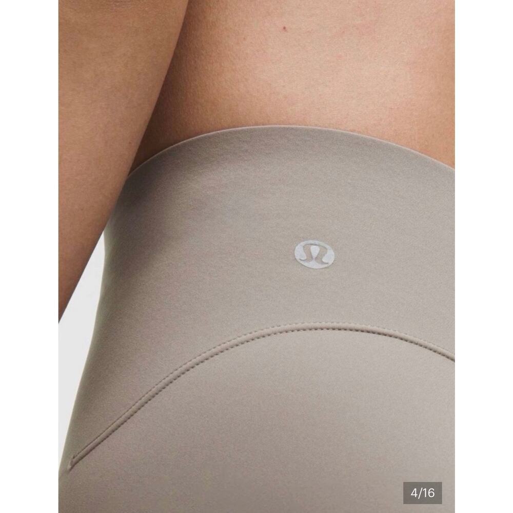 Lululemon Glow Up High Rise Tight 25” Taupe Grey 12 Ultralu Sculpt Leggings NWT - Picture 3 of 13